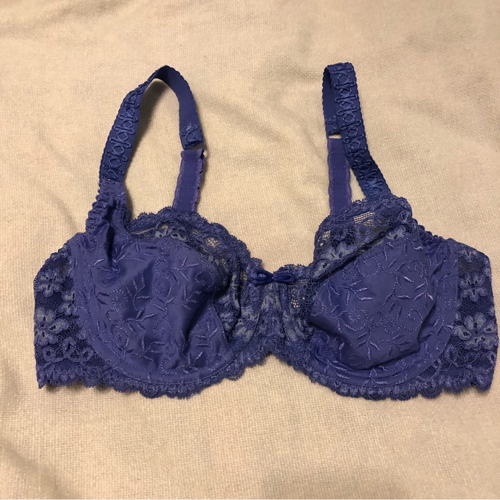 Chantelle Blue Lace Underwire Bra